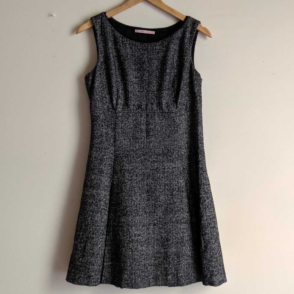 Gianni Bini Sleeveless Wool Mix Herringbone Dress